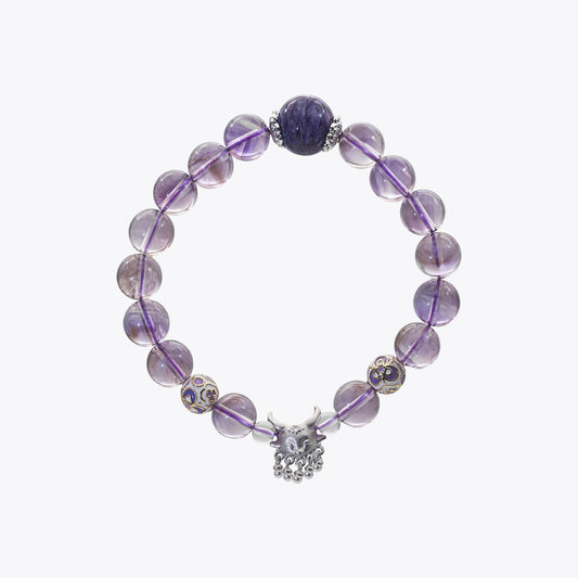 Nine-Tailed Pearl & Crystal · Pure Dragon Heart Bracelet