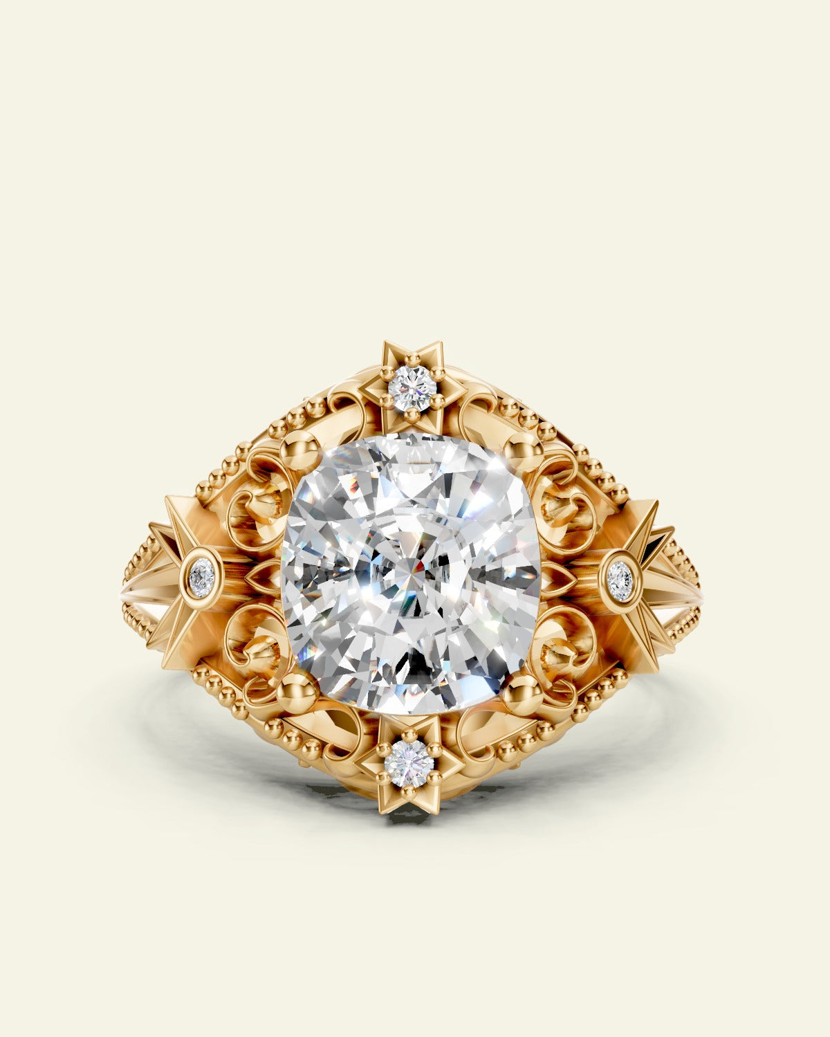 Galaxia | cushion cut engagement ring setting