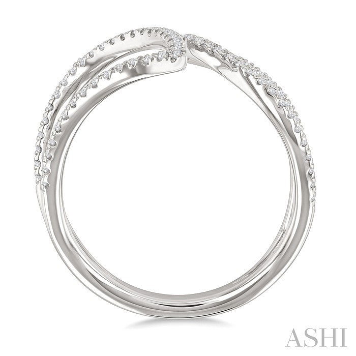 Leaf Diamond Fashion Open Ring
