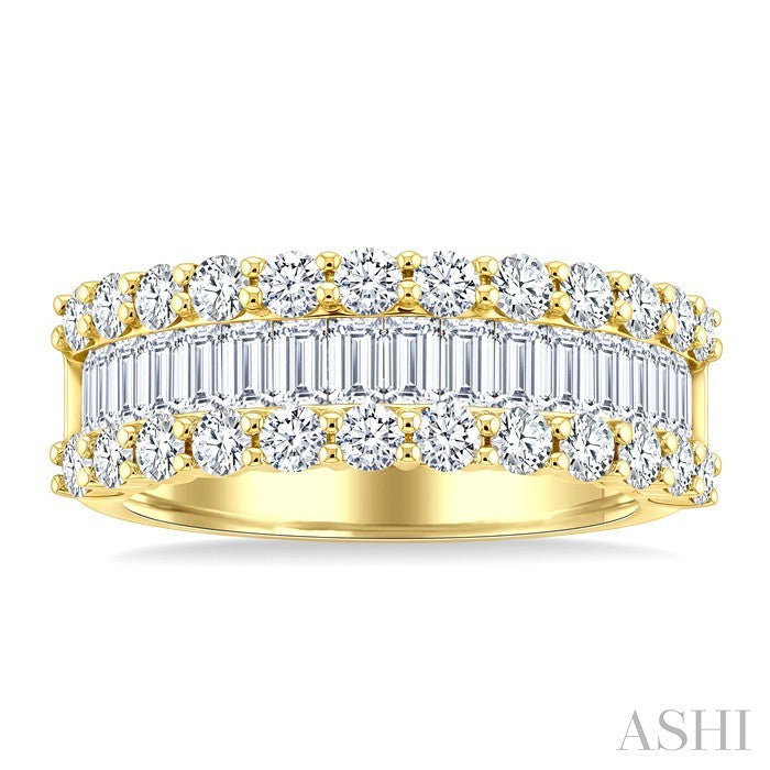 Baguette Diamond Fashion Band