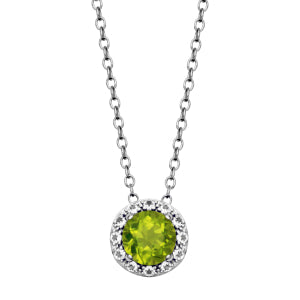 Peridot & White Topaz "Dazzle" Necklace