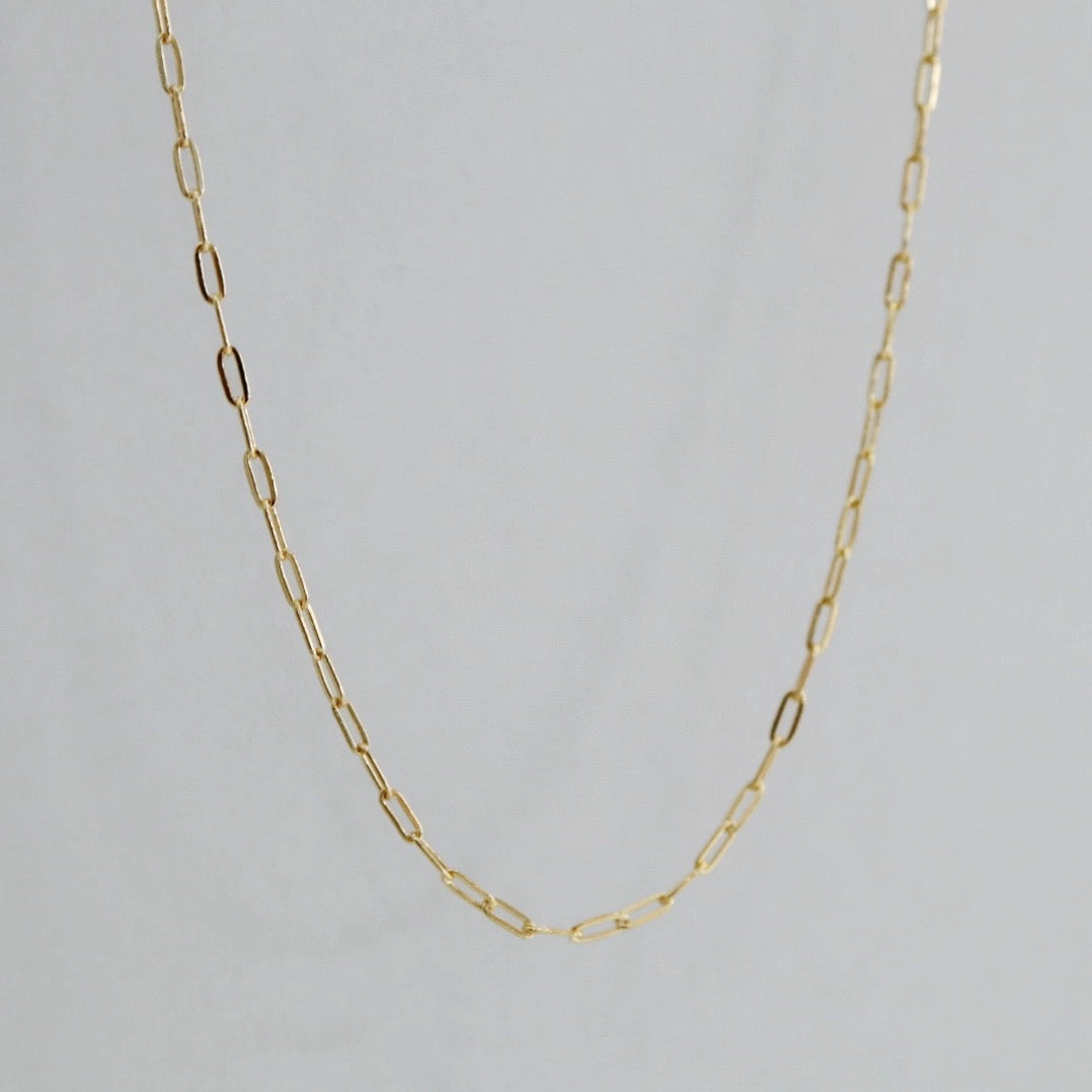 Dainty Paperclip Necklace in 14 Karat Gold Fill