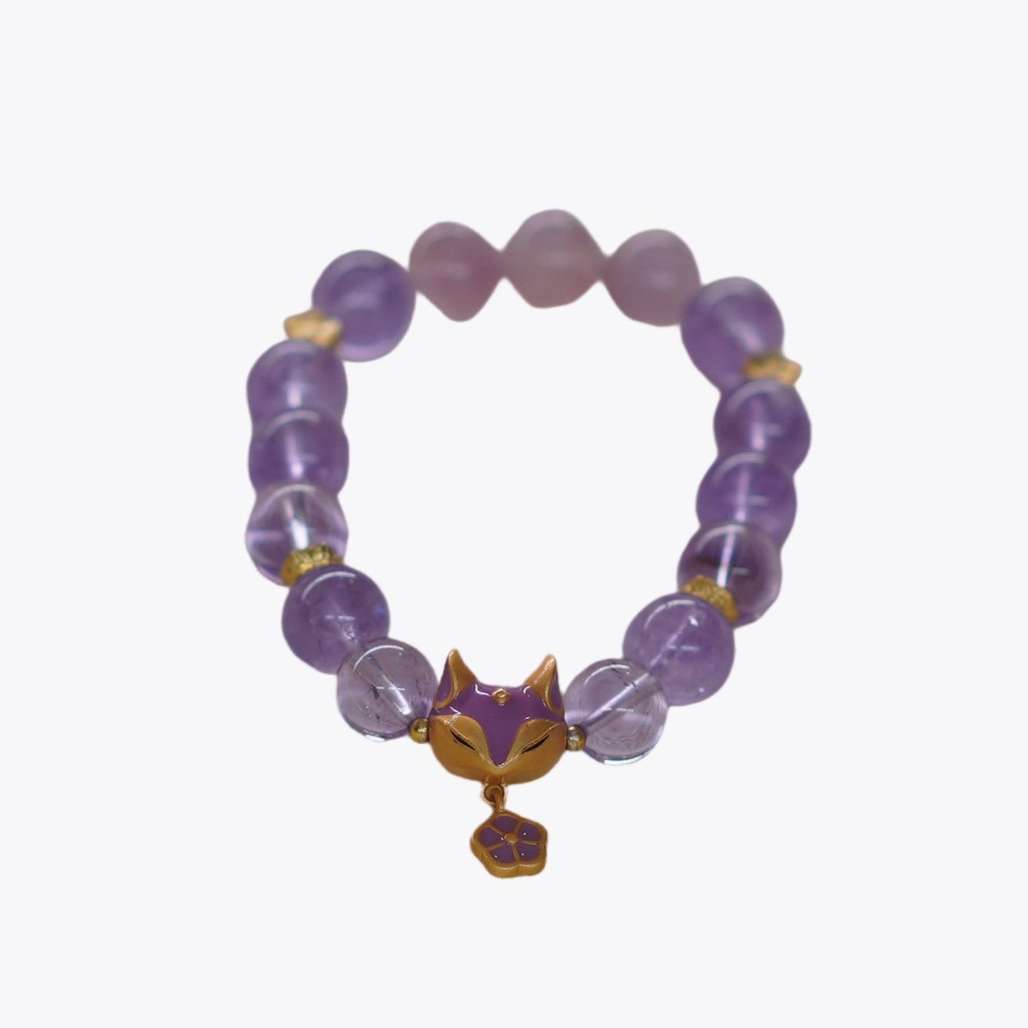 Amethyst Blossom Guardian Crystal Bracelet (Love & Protection)