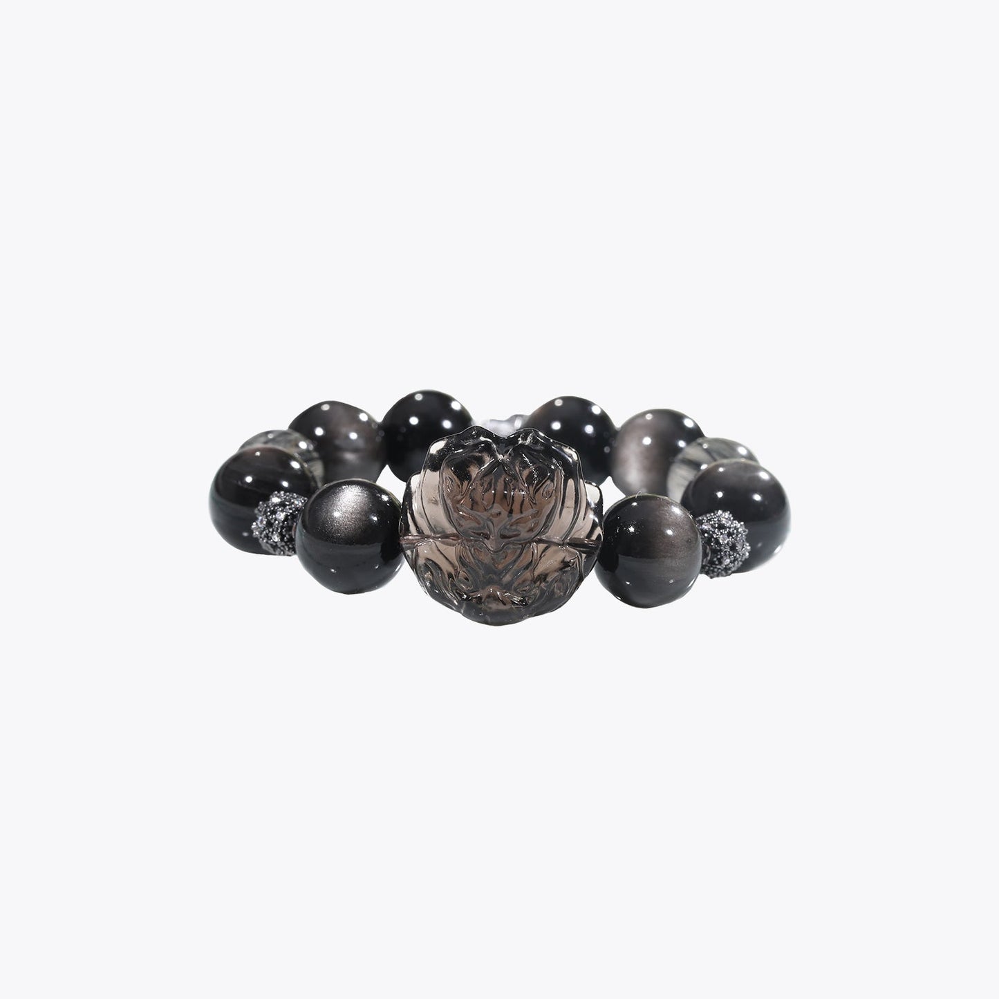 Mystic Fox Warrior Crystal Bracelet - Sacred Lotus Energy