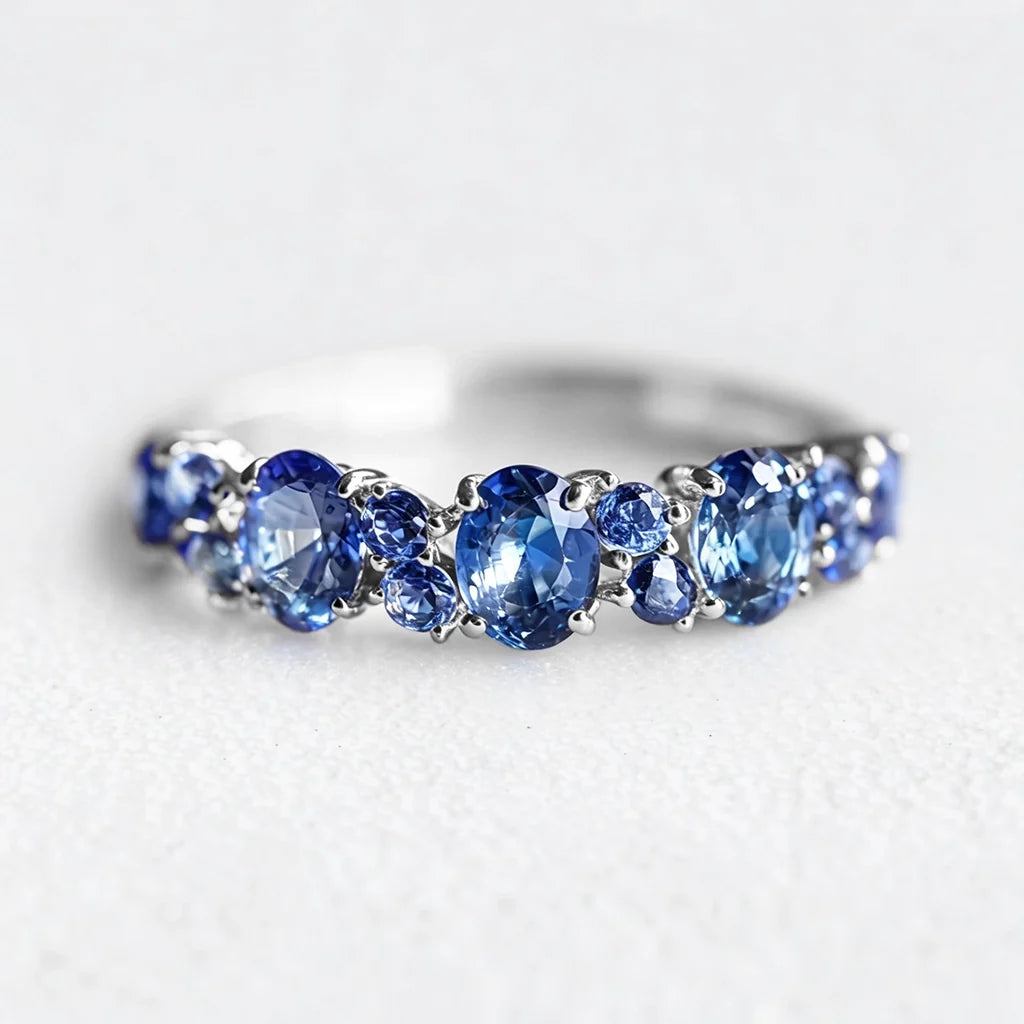 Starlake Promise | Natural Blue Sapphire Engagement Ring