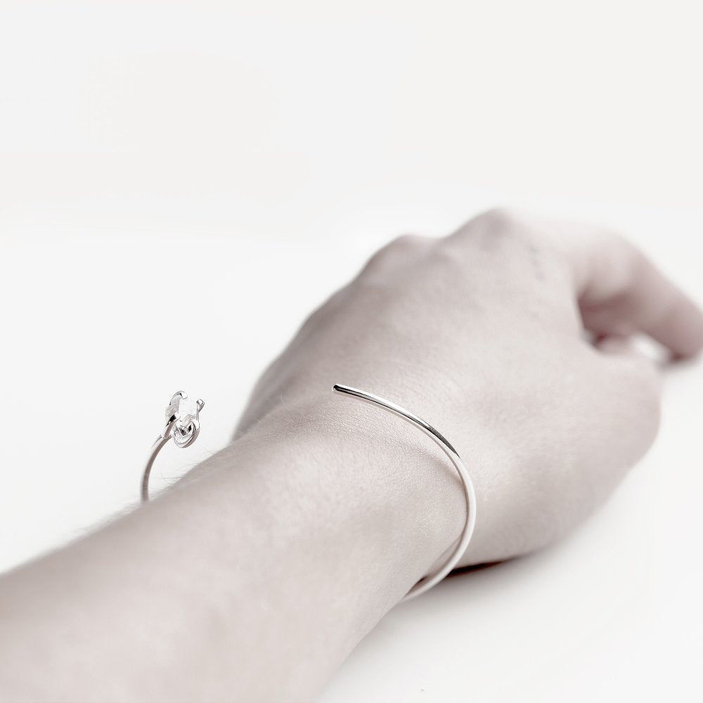 SILVER EYE CUFF BRACELET