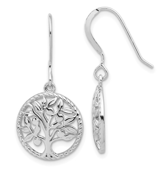 Sterling Silver Tree of Life Earrings