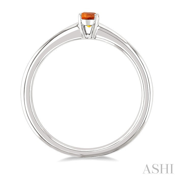 Oval Shape Gemstone Solitaire Ring