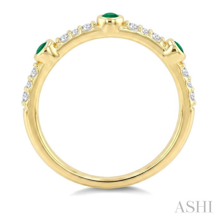 Stackable Gemstone & Diamond Fashion Ring