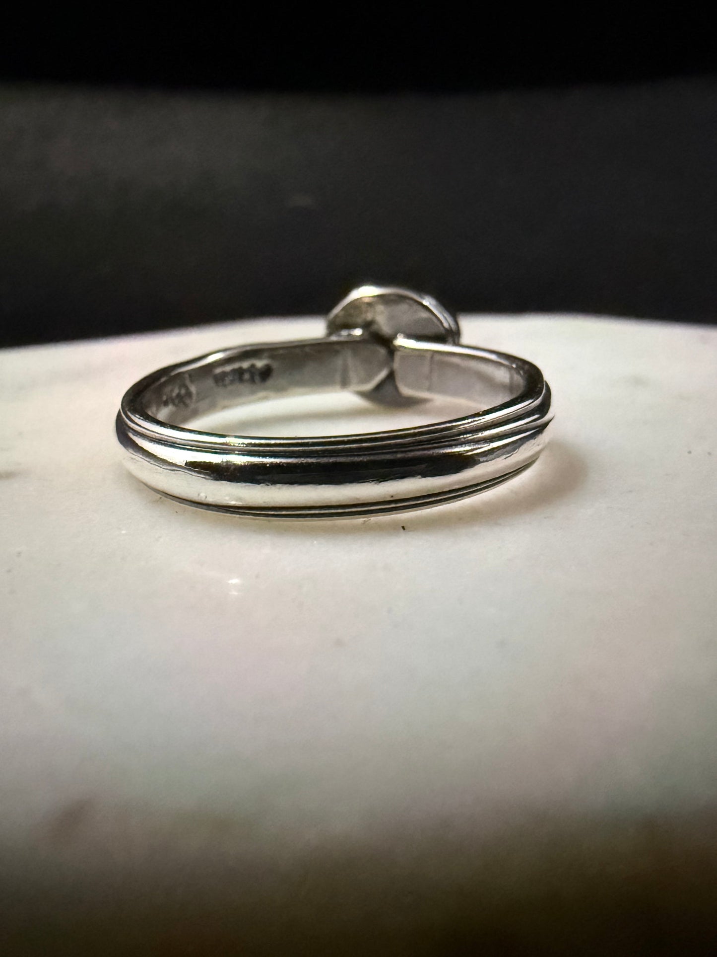 Flame Onyx Stacker Ring