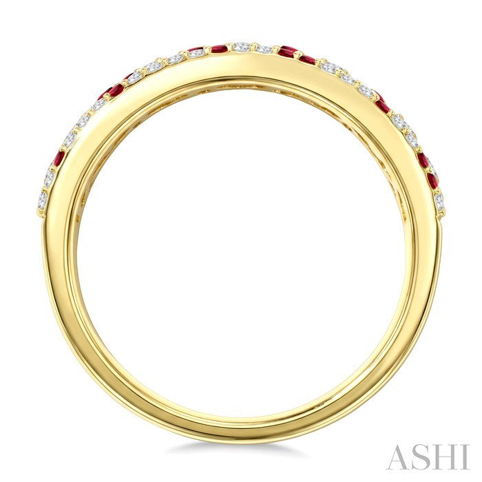 Gemstone & Diamond Fashion Band