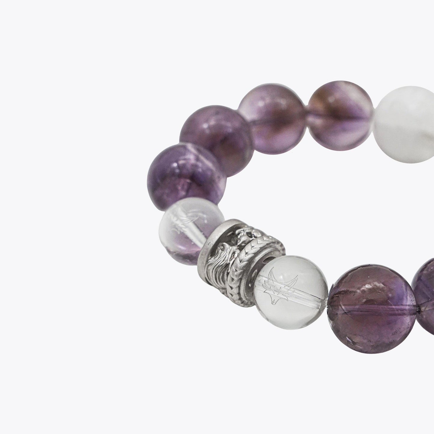 Celestial Fox Chasing Moon · Mystic Amethyst Bracelet