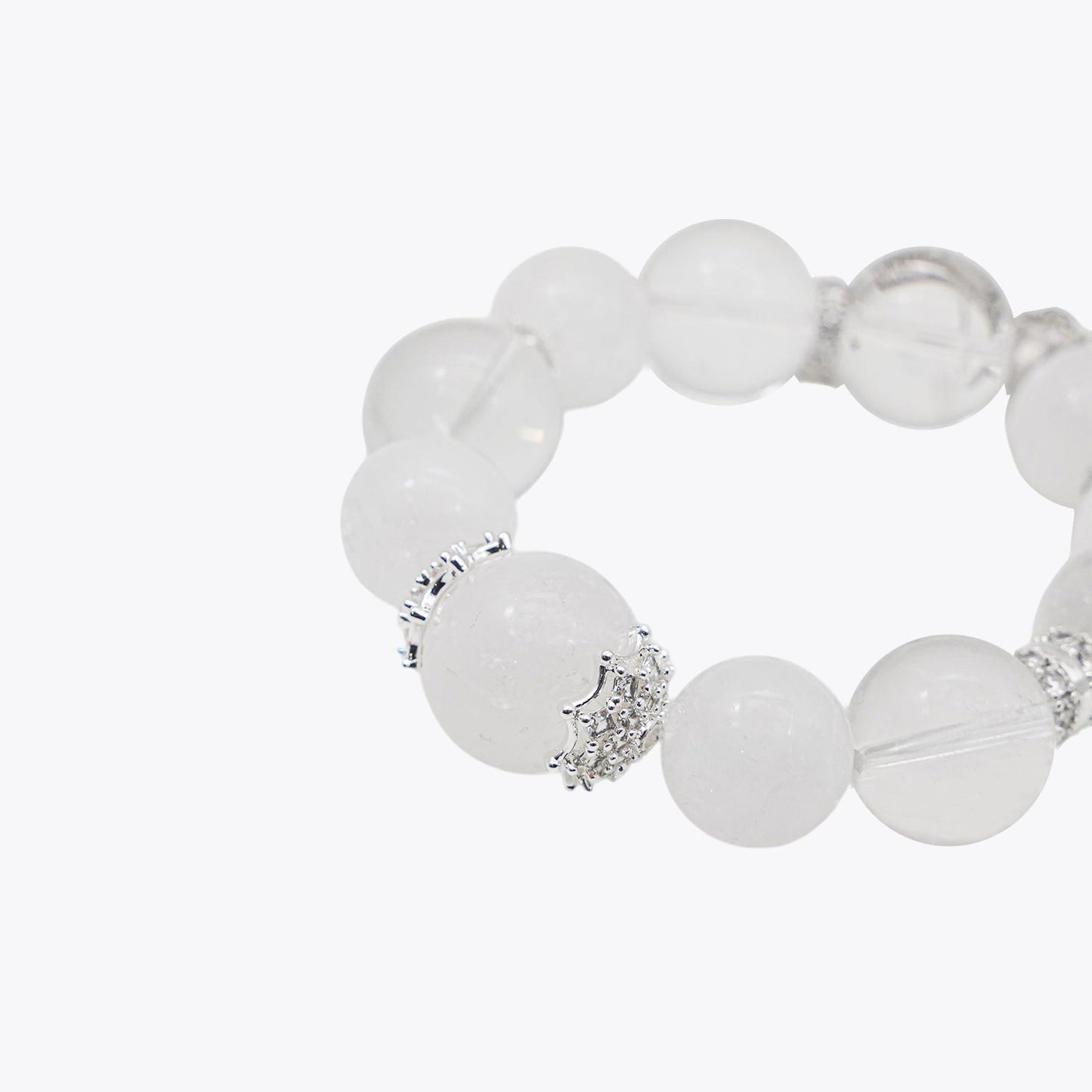 Nine-Tailed Celestial Fox · White Water Nymph Crystal Bracelet