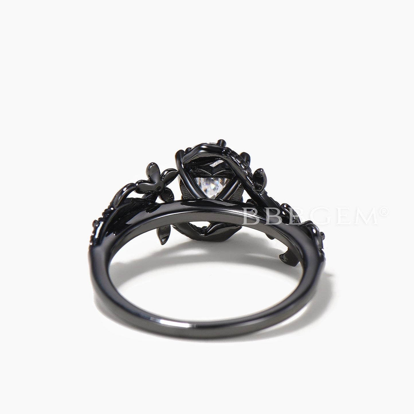 Heart Cut IGI Certificate Lab Grown Diamond Tourmaline Inspired Wedding Ring