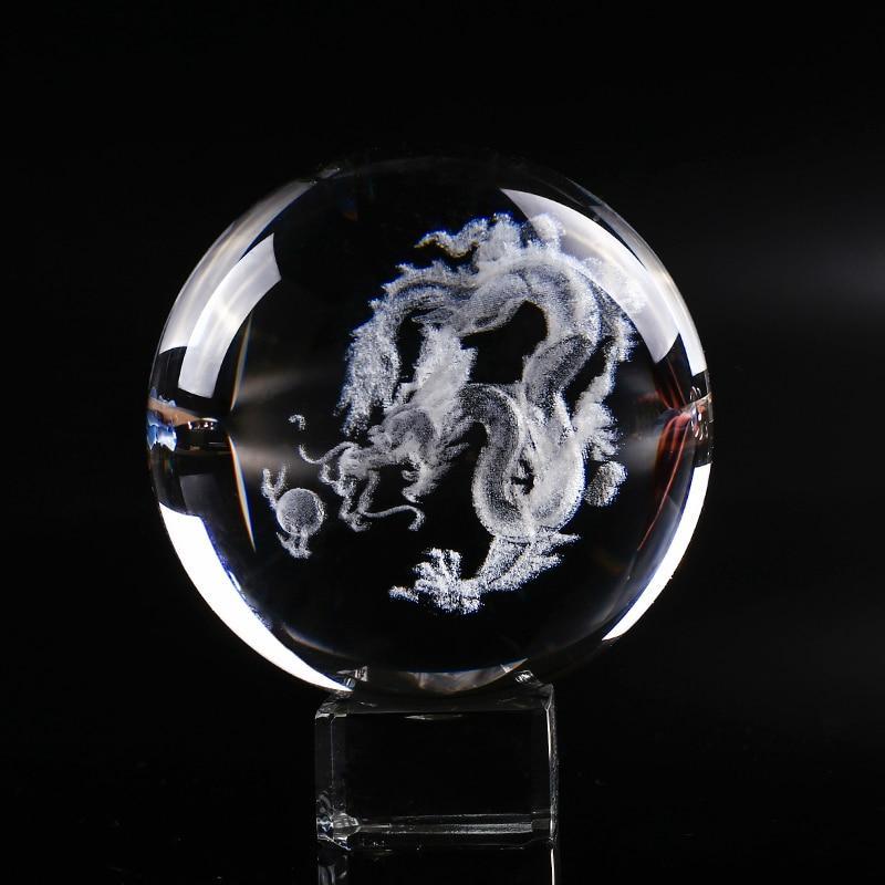 Prosperity Dragon Crystal Sphere