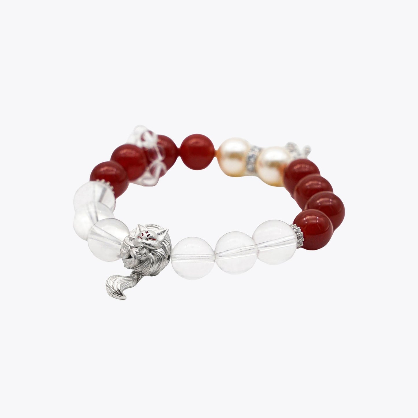 Snowfire Kitsune Blaze Crystal Bracelet (Wealth Gathering)