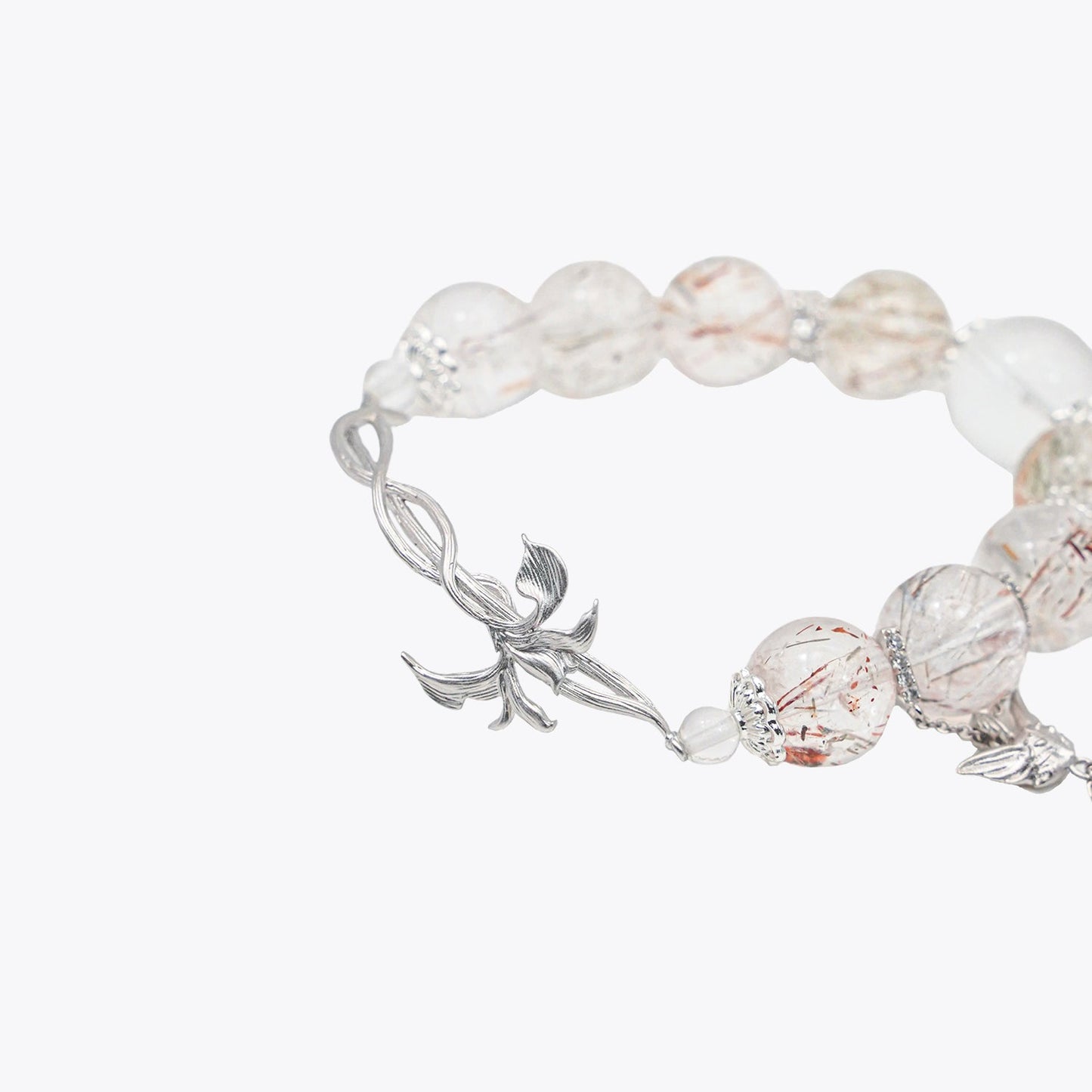 Twining Vine Celestial Fox · Delicate Crystal Bracelet
