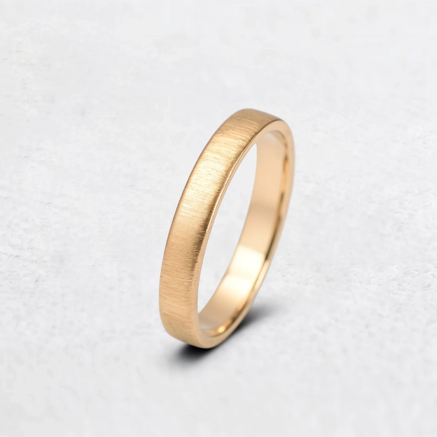 Modern Edge | Brushed Matte Minimalist Wedding Band