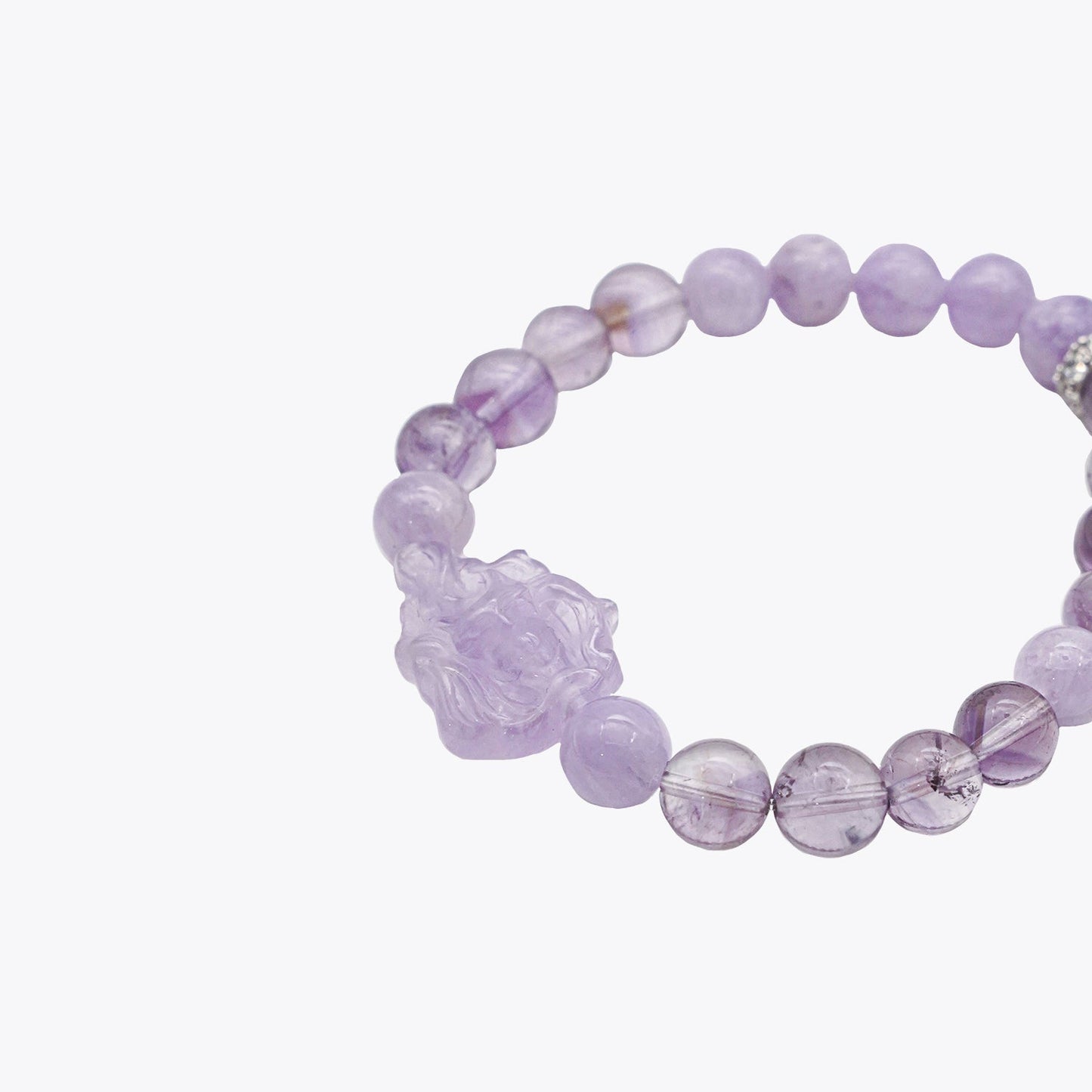 Amethyst Flourish Serenity Whisper Crystal Bracelet