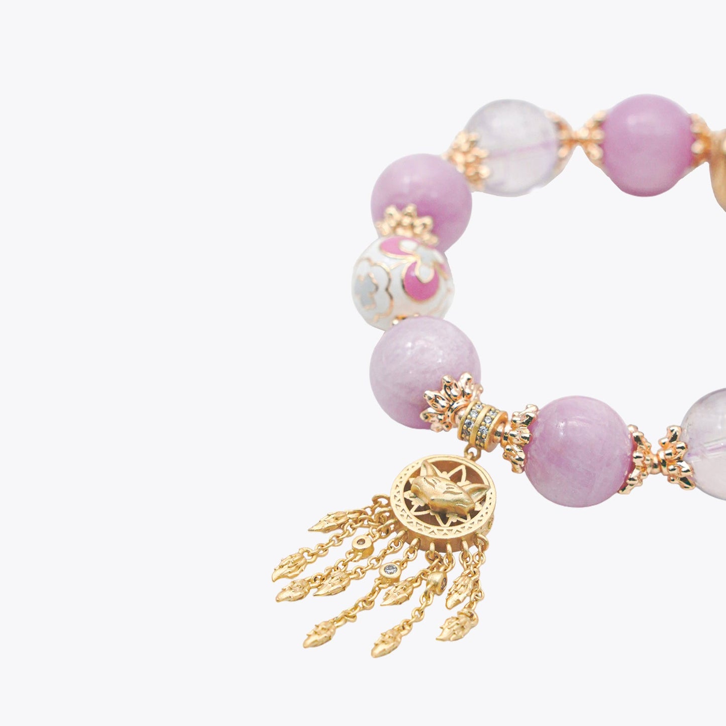 Golden Fox Dreamweaver - Lotus Spirit Bracelet