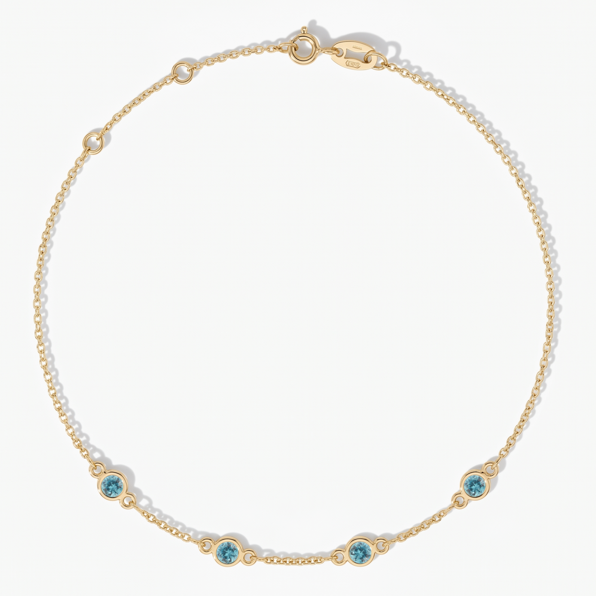 The Four Station Bracelet | Cable Chain