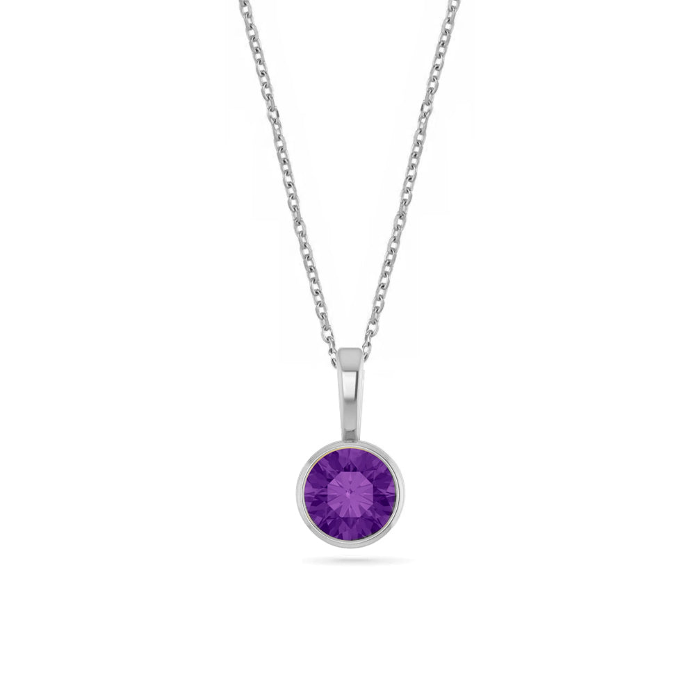 14k Gold & Birthstone Pendant Necklace