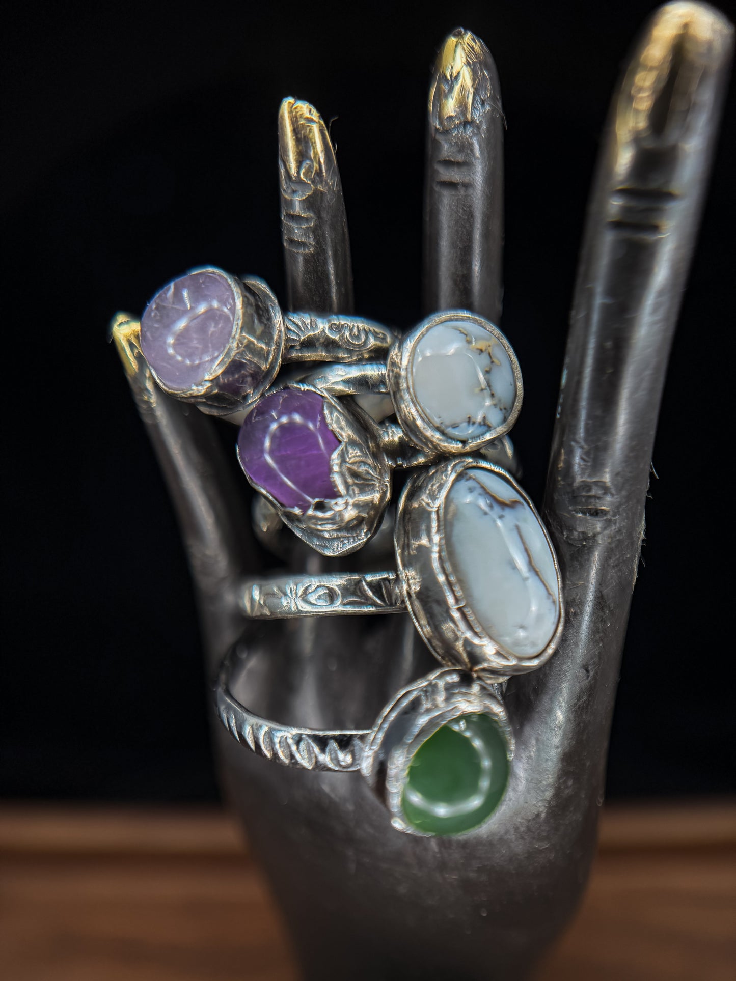 Jade Modern Stacking Ring