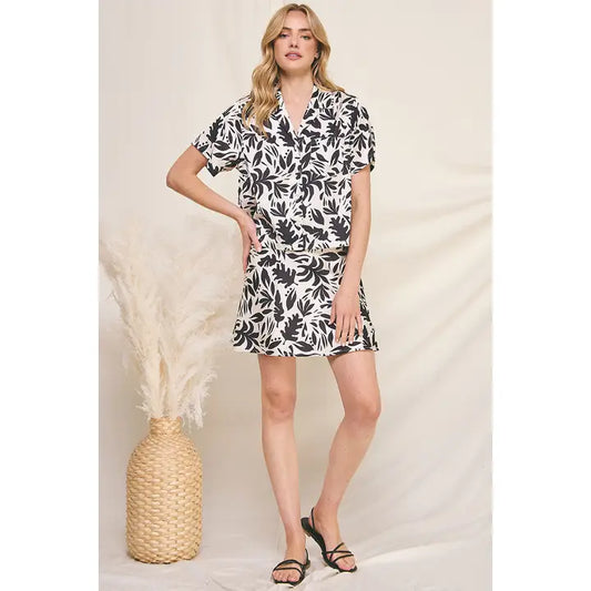 Rylee Printed A-Line Skirt