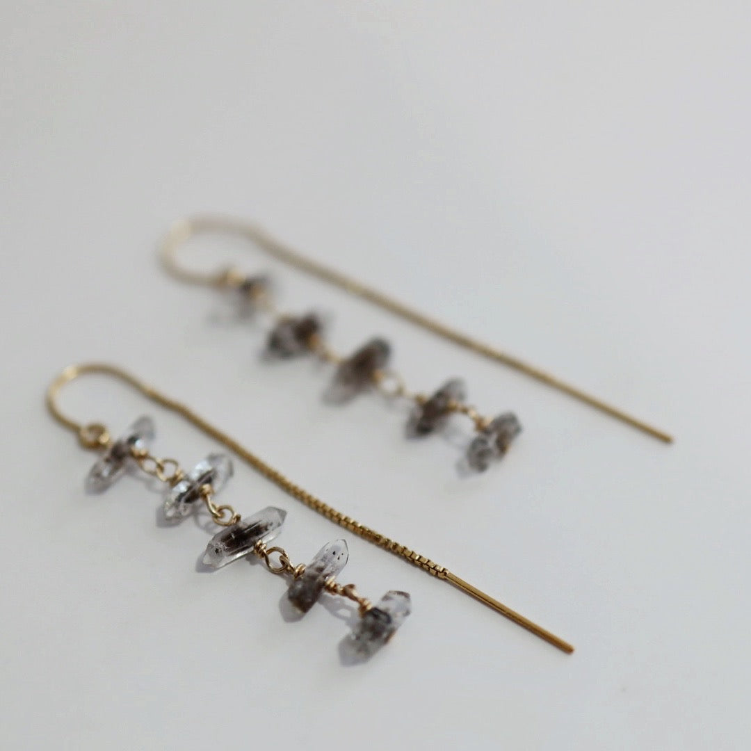 Quartz Gemstone Drop Earrings- Choose Your Metal - Sterling Silver or Gold Fill