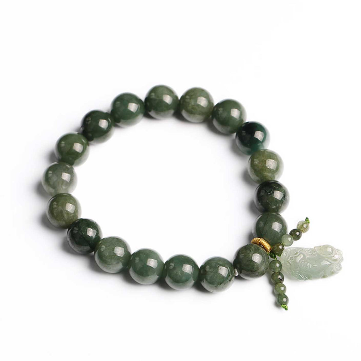 Natural Emerald Abundance Pixiu Bracelet