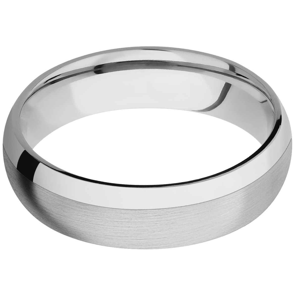 18K White Gold + Satin Finish