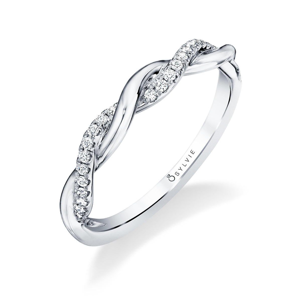 Diamond Twist Wedding Ring