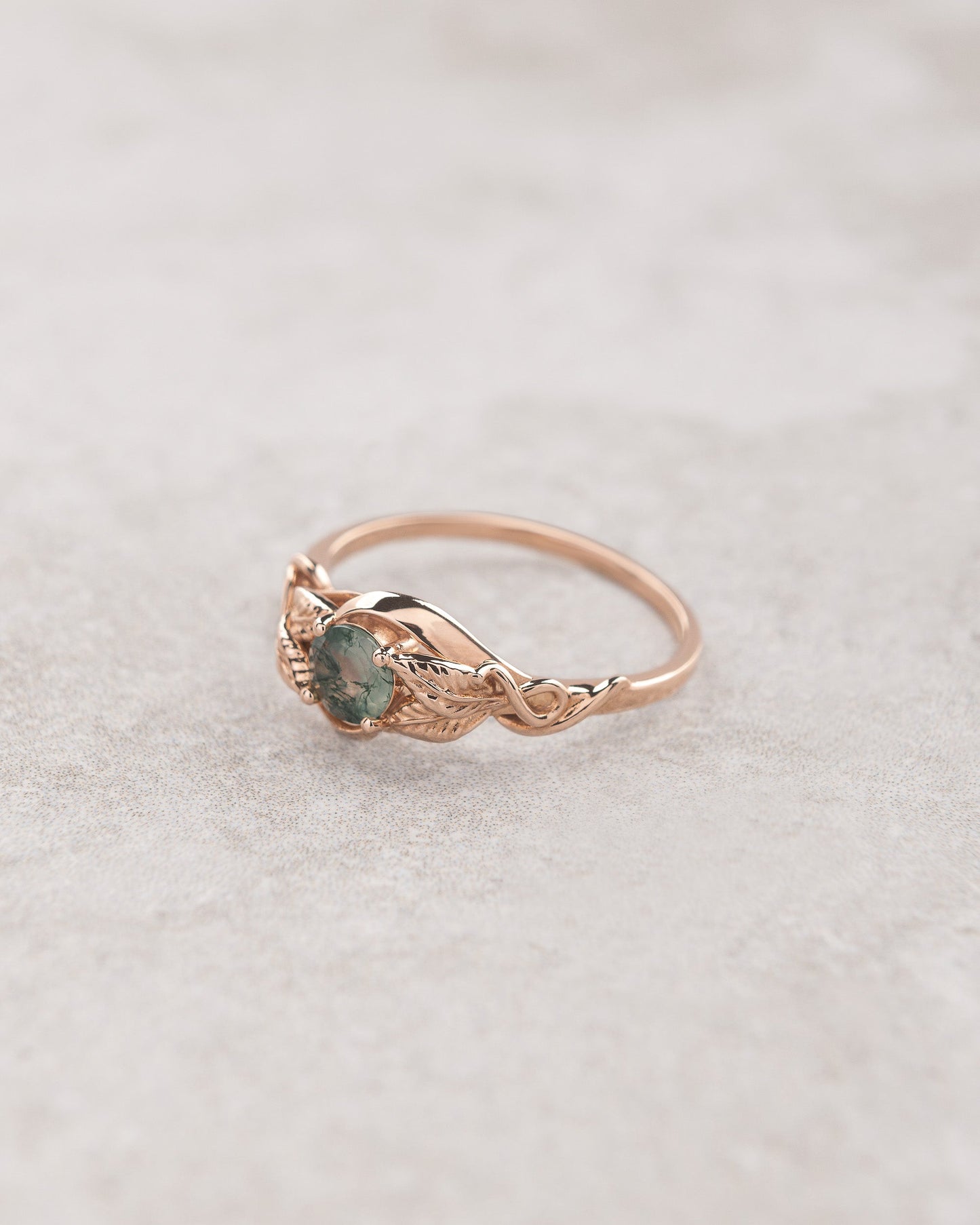 Azalea | custom engagement ring setting, round 5 mm