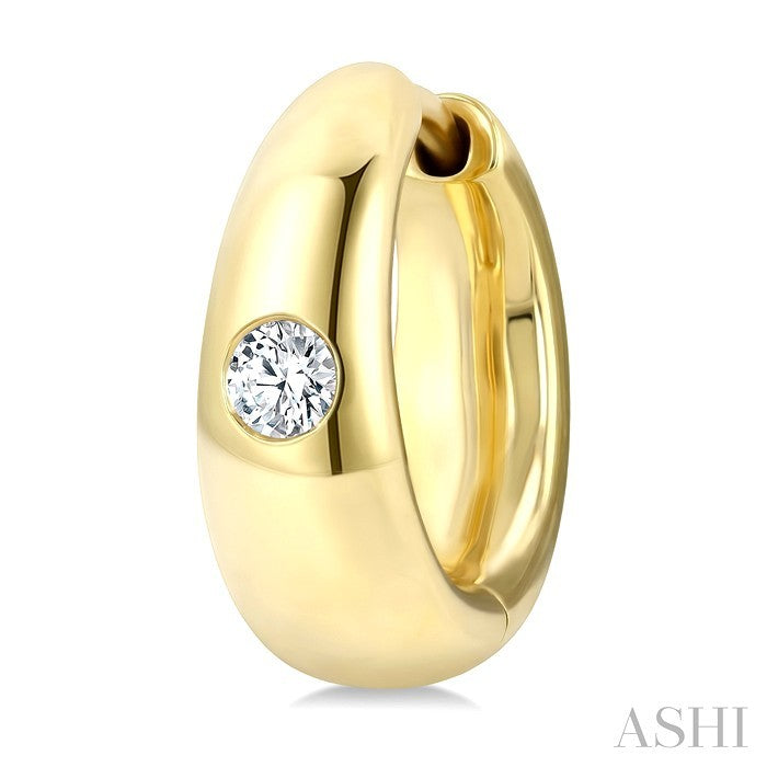 Aeris Gold Diamond Fashion Hoop Earrings