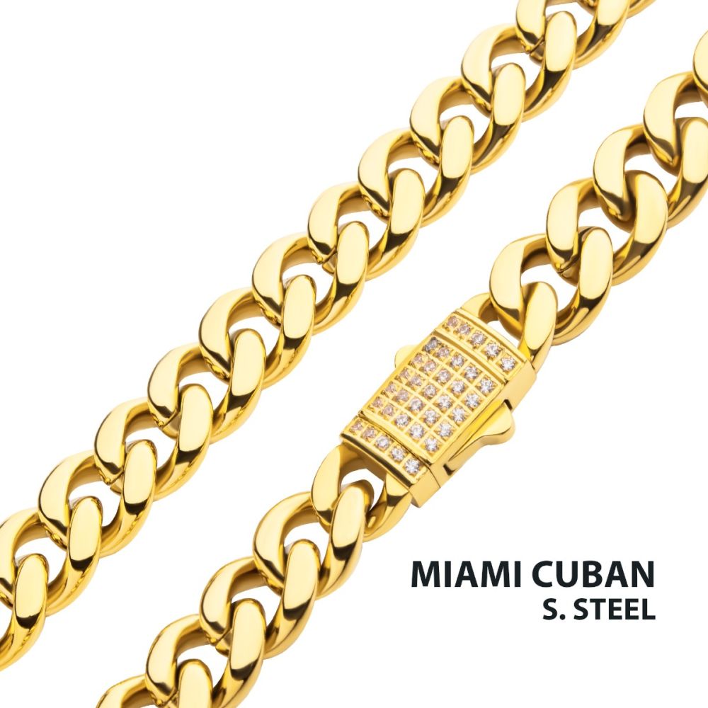 18K Gold IP Miami Cuban Chain