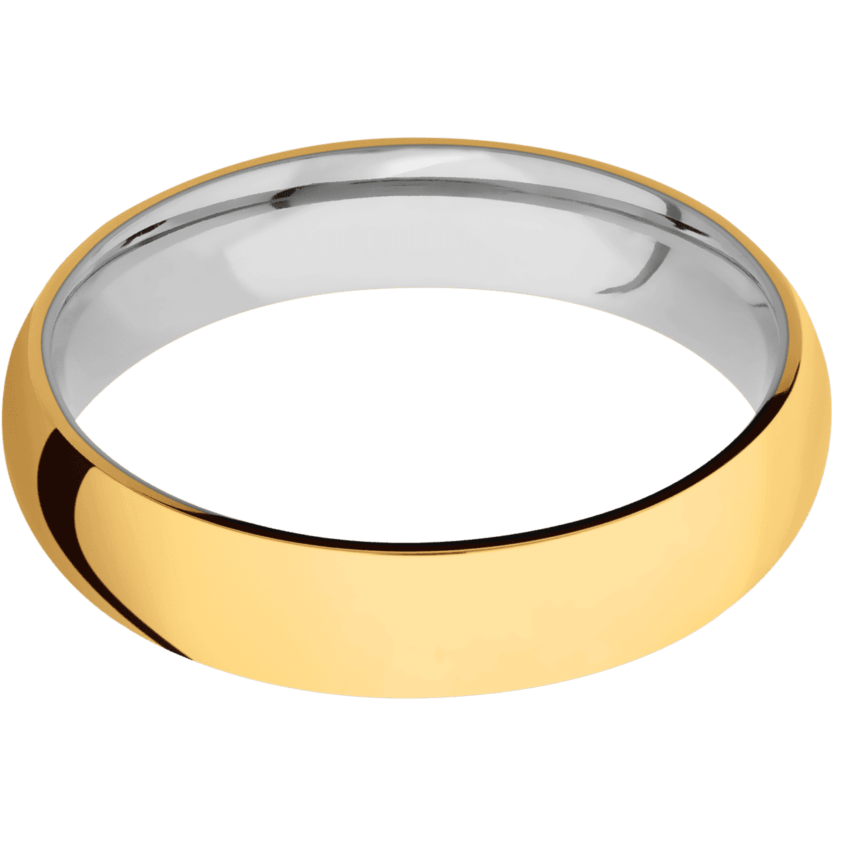 22K Yellow Gold + Polish Finish + Titanium