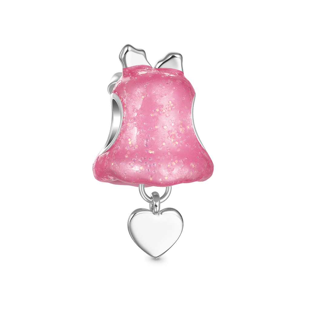 Gnoce Glow-in-the-Dark Christmas Cat Bell Engravable Charm
