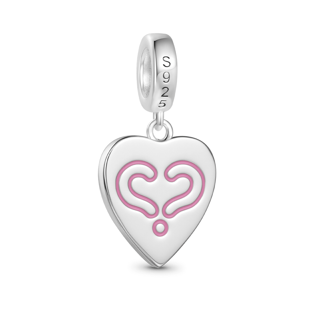 Gnoce Expressing Love Heart-shaped Pointer Pendant Dangle Charm