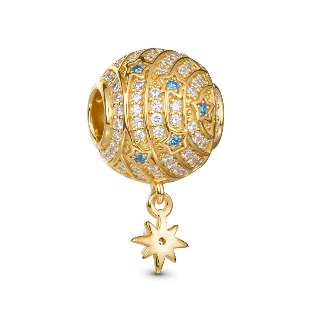 Gnoce Sparkling Starry Night with Star Dangle Charm
