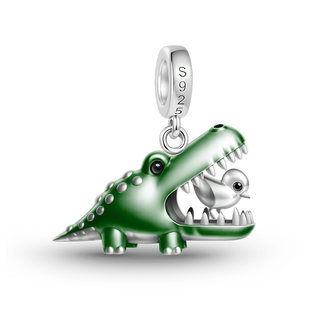 Gnoce Toothpick Bird Crocodile Pendant Dangle Charm