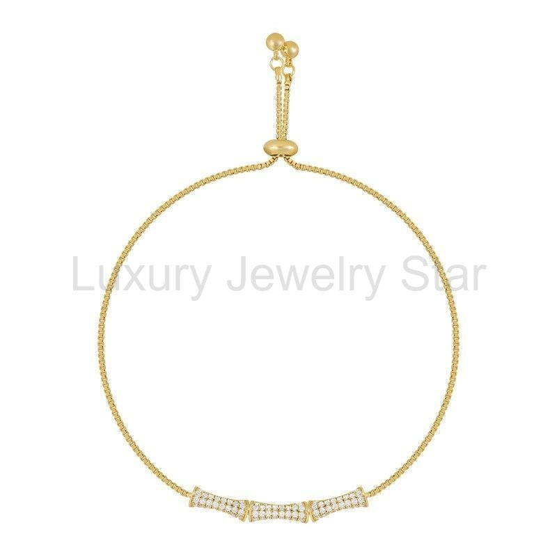 GOLD PLATED CRYSTAL BRACELET - image 3