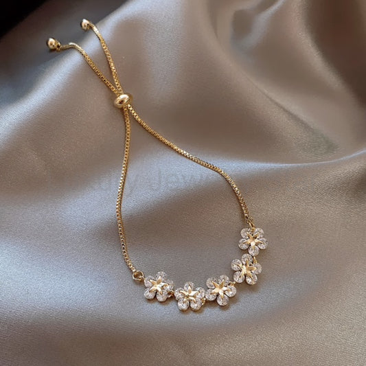 CRYSTAL FLOWER & STAR BRACELET - image 2
