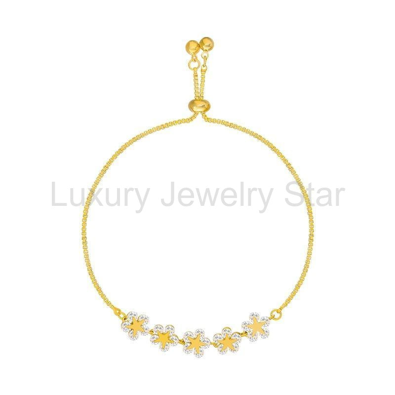 CRYSTAL FLOWER & STAR BRACELET - image 4