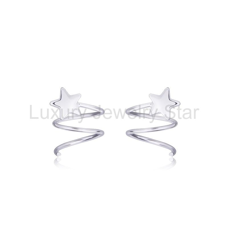 Star Spring Rotating Wave Earrings - image 2