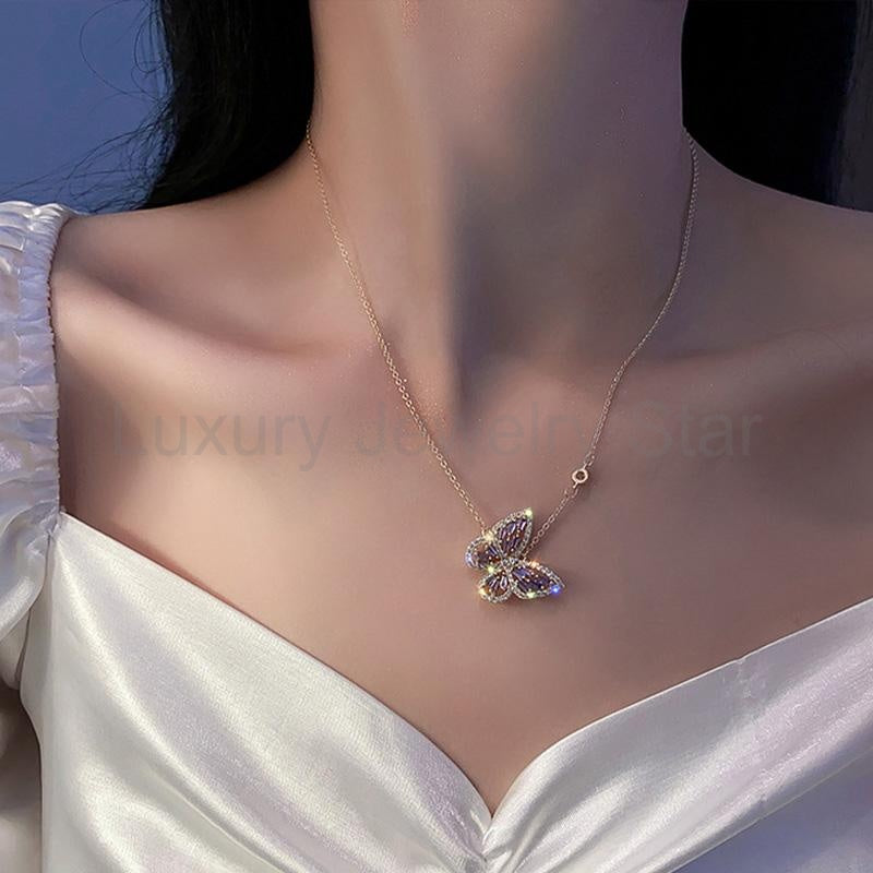 Hollow Butterfly Necklace - image 5