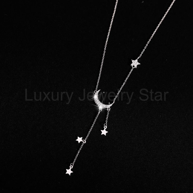 2025 Star and Moon Tassel Necklace - image 4