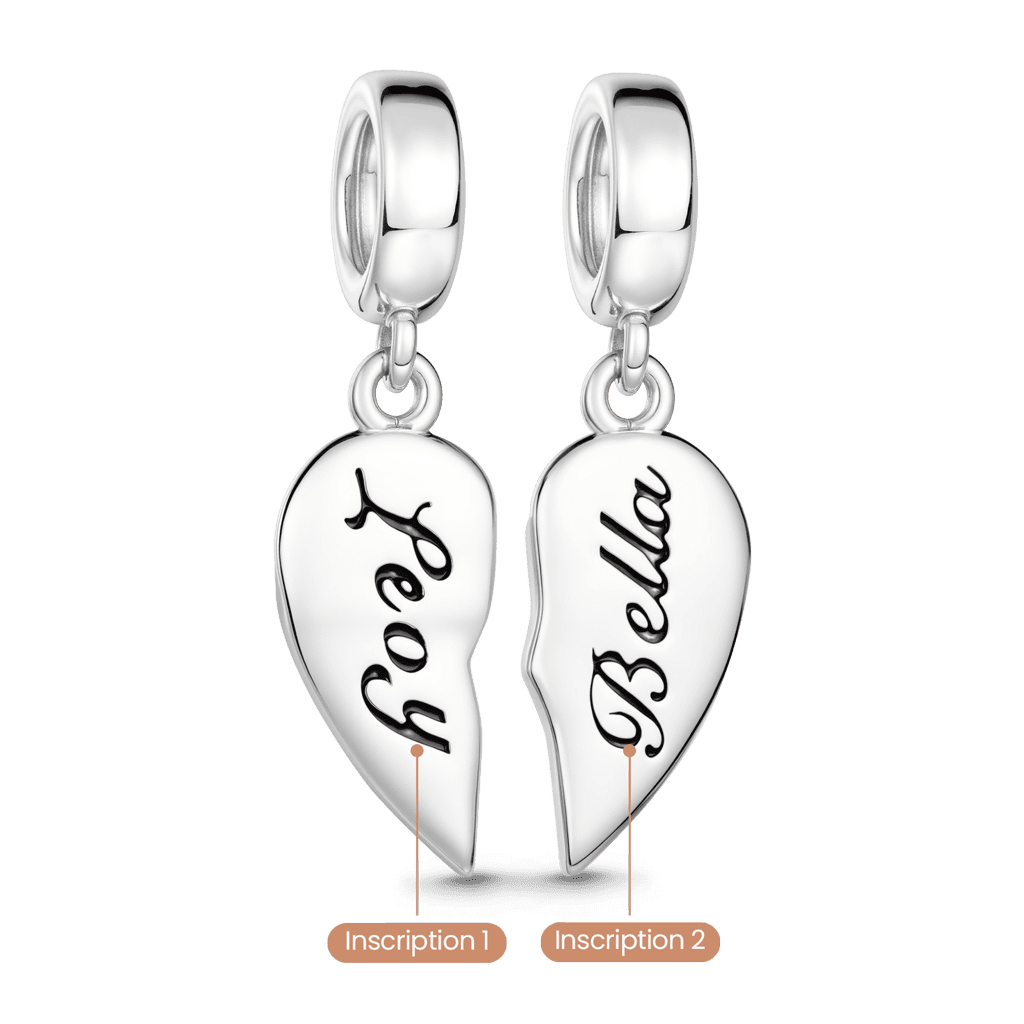 Gnoce Avocado Couple Customized Double Pendant Dangle Charm