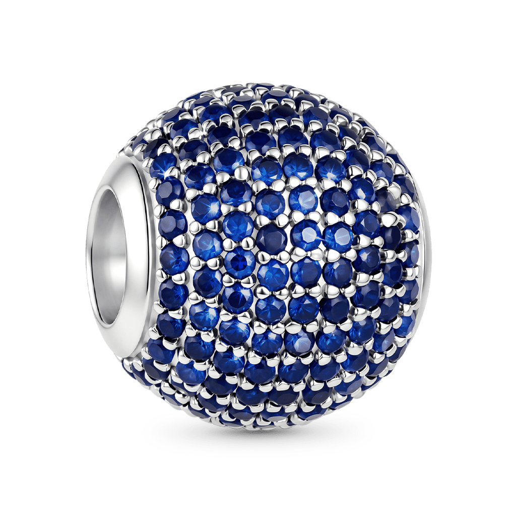 Gnoce Moon & Star Charm Platinum-plated Silver Blend