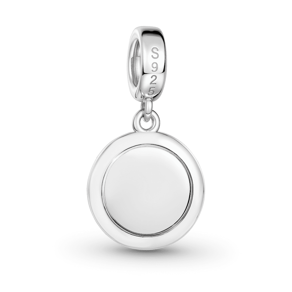 Gnoce Pancake Charm Platinum-plated Silver Blend