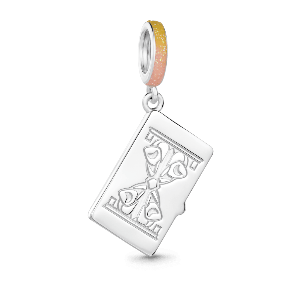 Gnoce Tarot Card Charm Platinum-plated Silver Blend